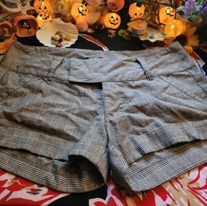 Grey plaid shorts